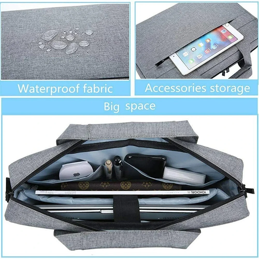 Shoulder Handbags Messenger Bag Laptop Case Fit 15.6inch Laptop Men/Women